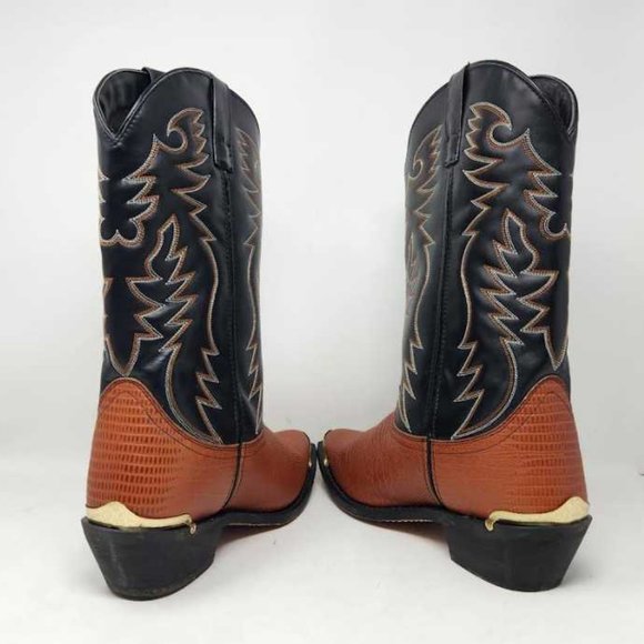 Men\'s 11.5 X-Wide Laredo Atlanta Antique Peanut lizard print cowboy boots 68086 main image 5